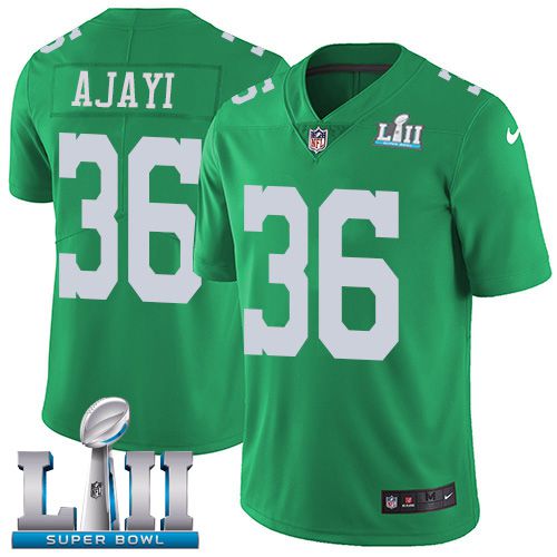 Men Philadelphia Eagles #36 Ajayi Dark green Limited 2018 Super Bowl NFL Jerseys